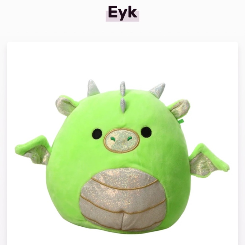 Squishmallows Eyk The Dragon